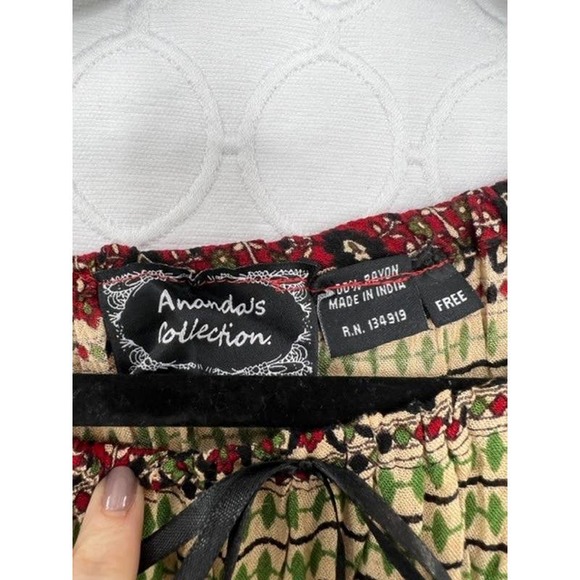 Ana-K Anandas Collection Boho Short Sleeve Maxi Peasant Dress Size Free - Picture 3 of 4